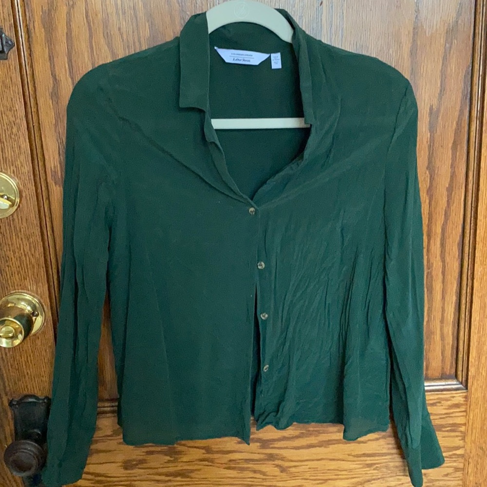 Silk button down
